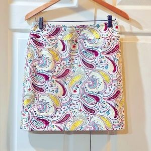 New Talbots Paisley Skirt